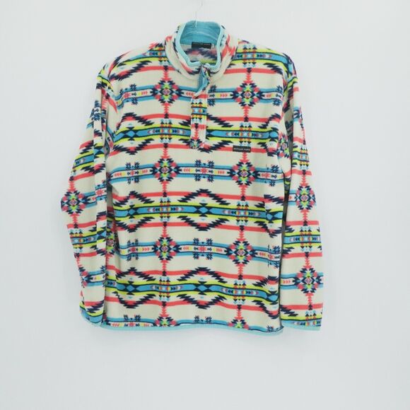 Southern Marsh Sweater XXL Cream Harbuck Aztec Pullover Fleece 1/4 Zip - Picture 7 of 13